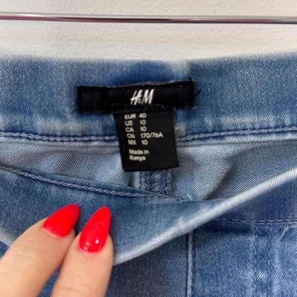 H&M Blue Faux Pocket Women’s Jeans (Sz 10) - Picture 4 of 5